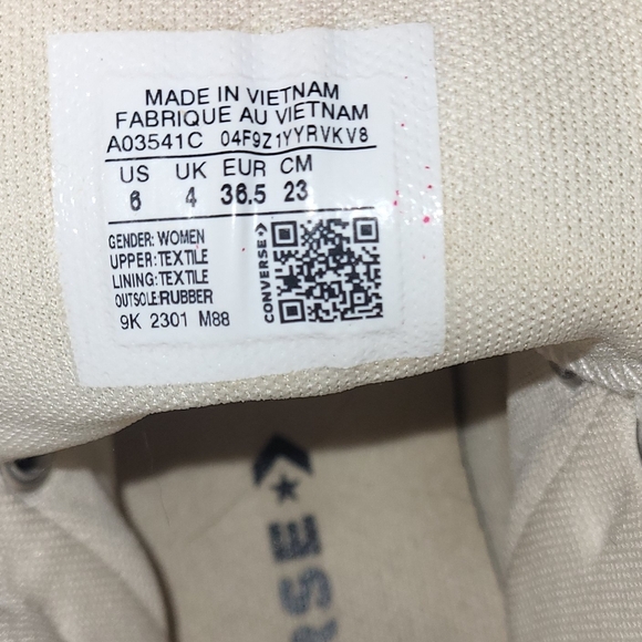 Converse Women's High-Top Platform Sneakers - Light Green Sz 6 - Picture 5 of 12